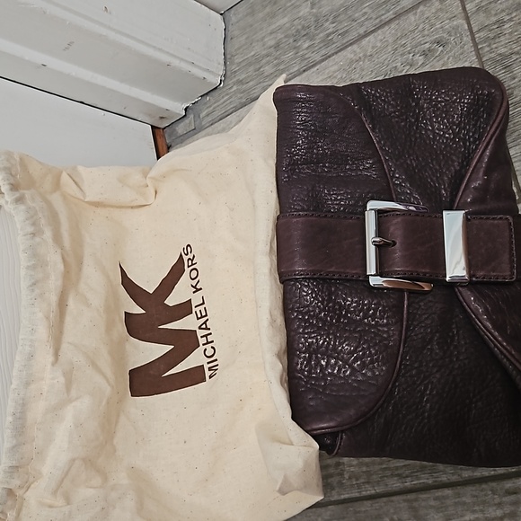 Michael Kors Clutch Deep Purple with Silver Hardware - Picture 3 of 7